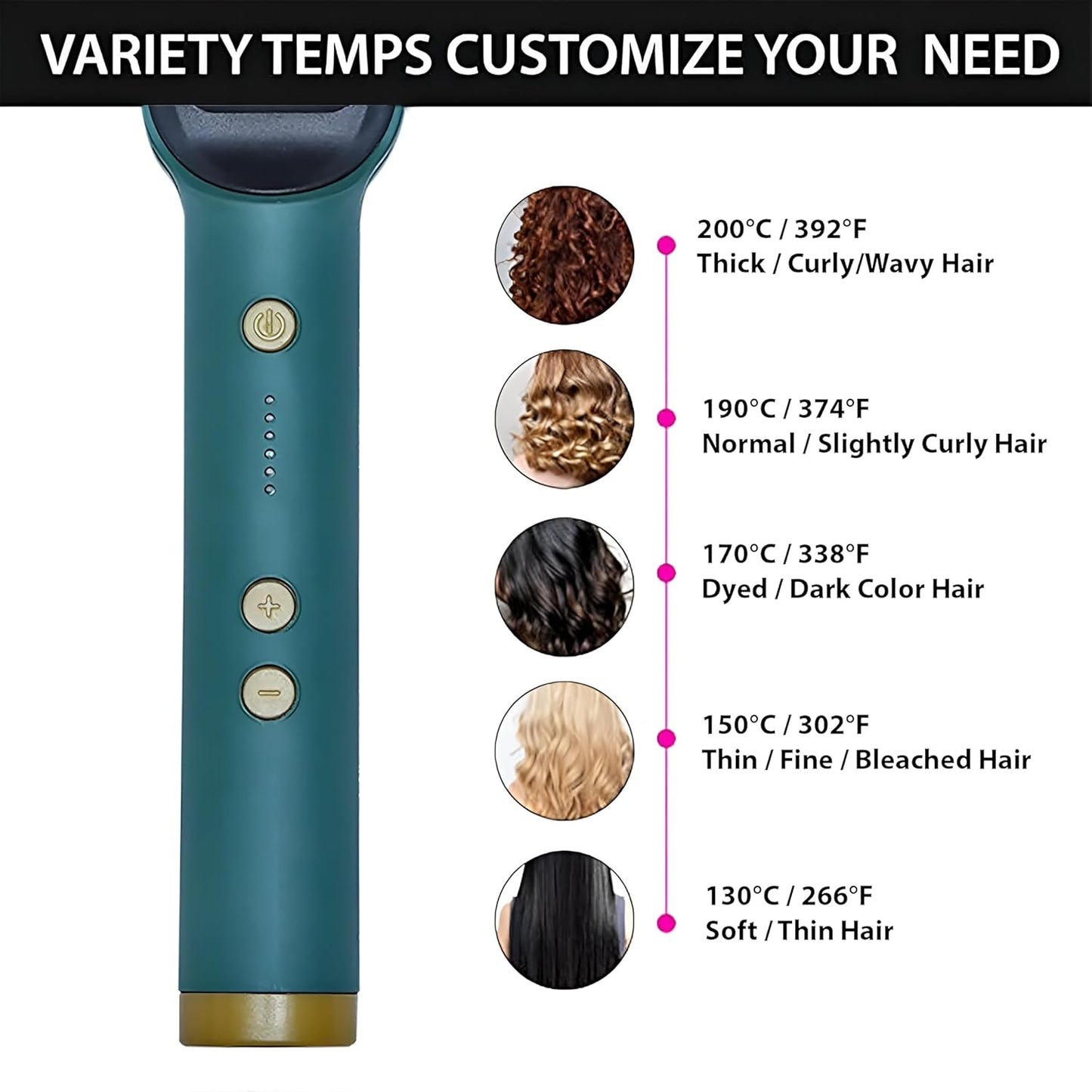 Professional Electric Hair Straightener Comb Brush