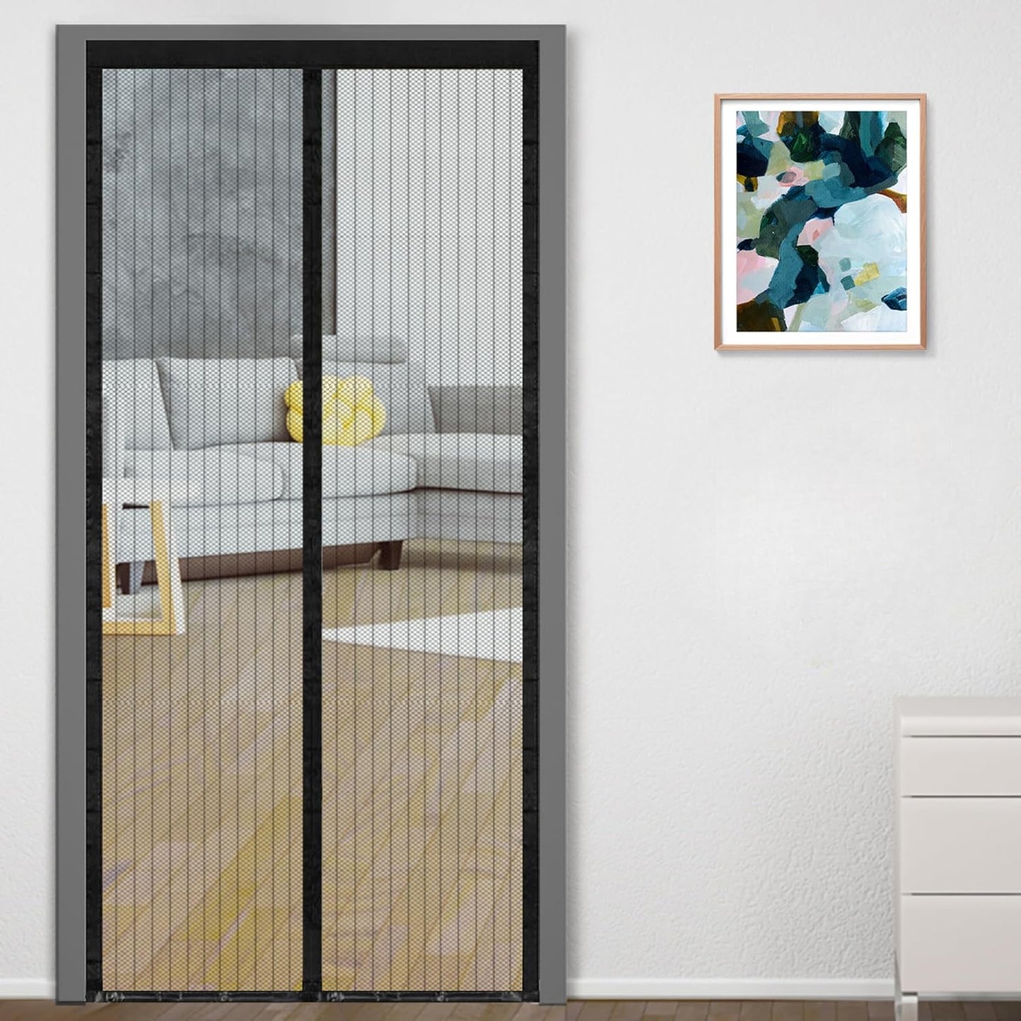 Mesh Screen Net Home Magnetic Foldable Anti Mosquito Door Curtains