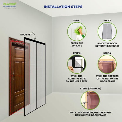 Mesh Screen Net Home Magnetic Foldable Anti Mosquito Door Curtains