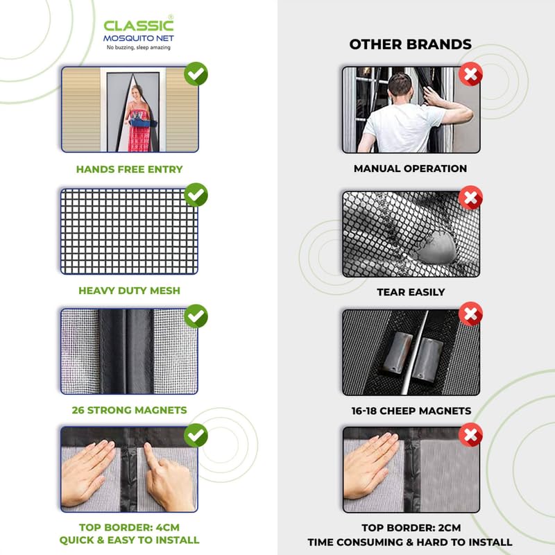 Mesh Screen Net Home Magnetic Foldable Anti Mosquito Door Curtains